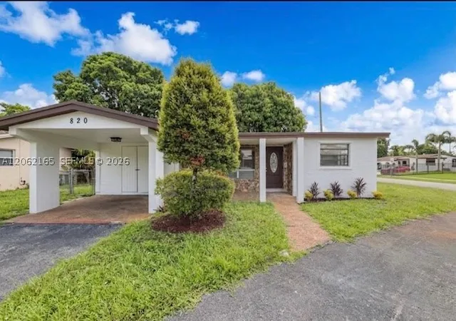 Photo 1 of Single family home for sale at 820 Nw 38th Ave, Lauderhill, FL 33311 | MLS# A12062165 | Listing updated on 2026-09-09