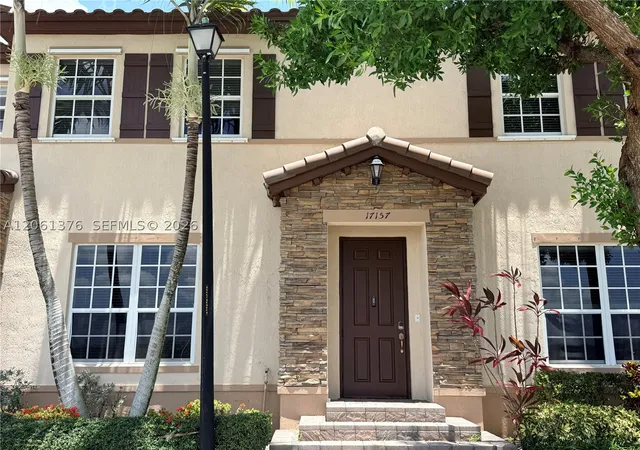 Photo 1 of Townhouse for sale at 17157 Sw 96th St, Miami, FL 33196 | MLS# A12061376 | Listing updated on 2026-09-14
