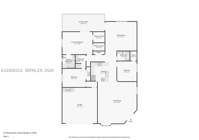 Photo 3 of Sale Pending at 701 Westward Dr, Miami Springs, FL 33166 | MLS# A12058312 | Listing updated on 2026-09-10