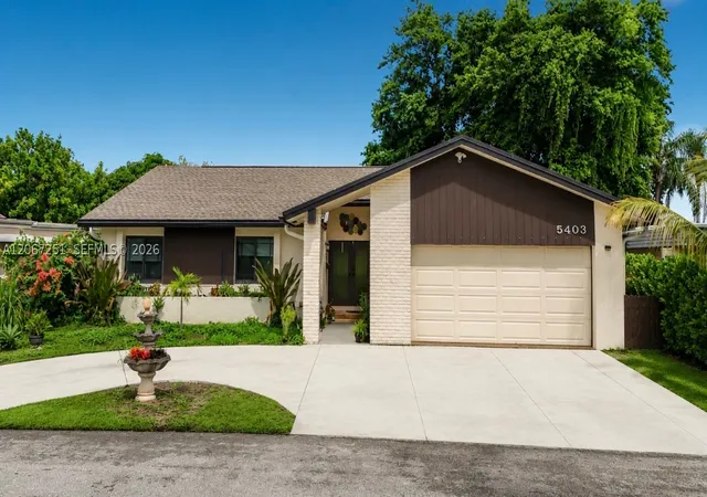 Photo 1 of Single family home for sale at 5403 Bayberry Ln, Tamarac, FL 33319 | MLS# A12067251 | Listing updated on 2026-09-10