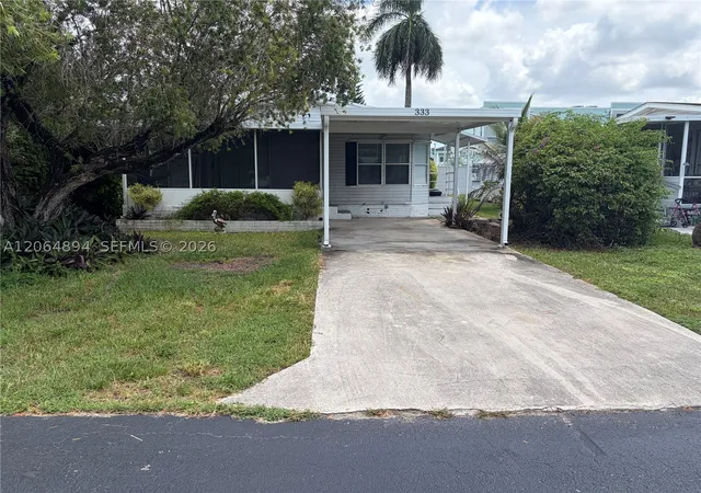 Photo 1 of Manufactured home for sale at 35303 Sw 180th Ave Lot 333, Homestead, FL 33034 | MLS# A12064894 | Listing updated on 2026-09-09