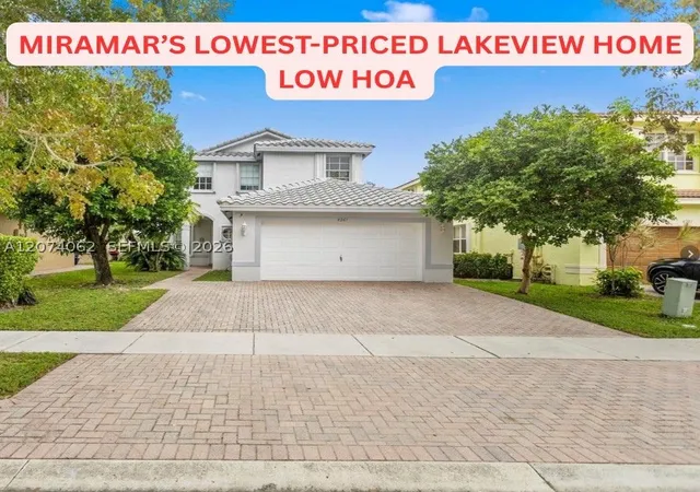 Photo 1 of Single family home for sale at 4261 Sw 126th Ave, Miramar, FL 33027 | MLS# A12074062 | Listing updated on 2026-09-09