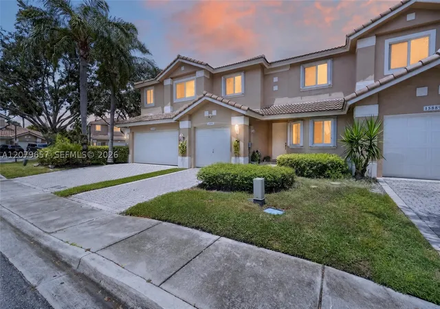 Photo 1 of Townhouse for sale at 15891 Sw 12th Street, Pembroke Pines, FL 33027 | MLS# A12079657 | Listing updated on 2026-09-13