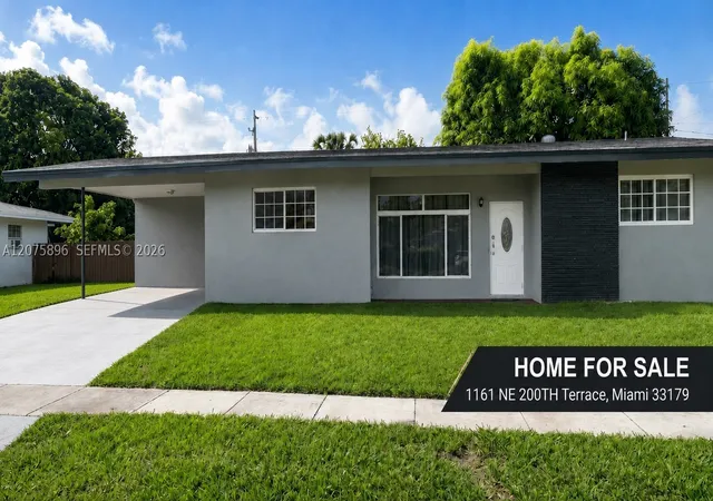 Photo 1 of Single family home for sale at 1161 Ne 200th Terrace, Miami, FL 33179 | MLS# A12075896 | Listing updated on 2026-09-04