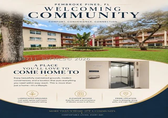 Photo 1 of Condo for sale at 200 Sw 132nd Way #201L, Pembroke Pines, FL 33027 | MLS# A12083711 | Listing updated on 2026-09-08