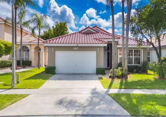 Photo 1 of Single family home for sale at 1387 Sw 181st Avenue, Pembroke Pines, FL 33029 | MLS# A12083686 | Listing updated on 2026-09-12