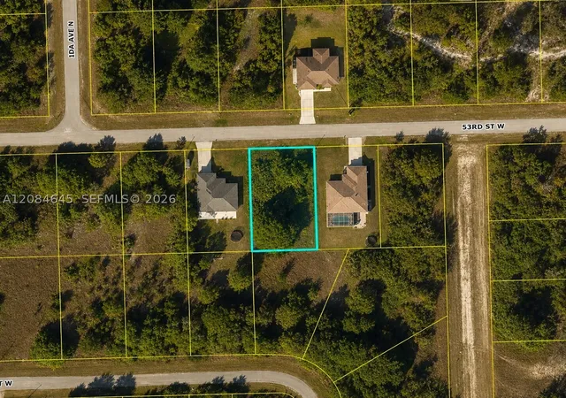 Photo 1 of Land for sale at 2713 53rd Street W, Lehigh Acres, FL 33971 | MLS# A12084645 | Listing updated on 2026-09-07