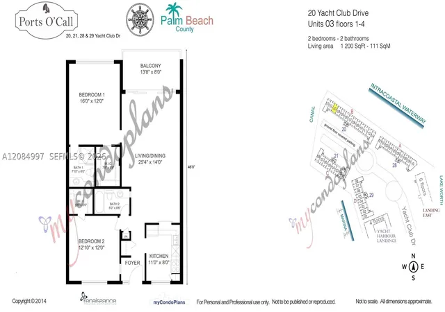 Listing Photo 5 - Condo for sale in building located at 20 Yacht Clb Dr, South Palm Beach, FL 33408 - Unit #103