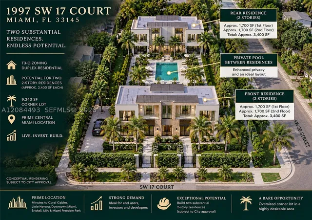 Multi family home for sale at 1997 SW 17th Court, Miami, FL 33145 | MLS# A12084493