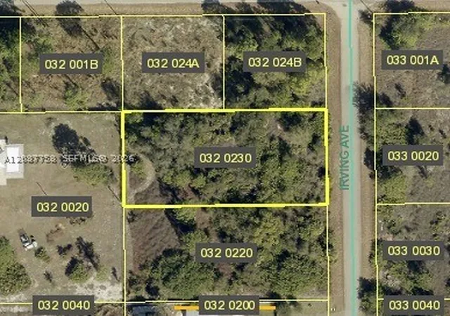 Photo 1 of Land for sale at 1821 Irving Ave, Lehigh Acres, FL 33972 | MLS# A12087758 | Listing updated on 2026-09-11