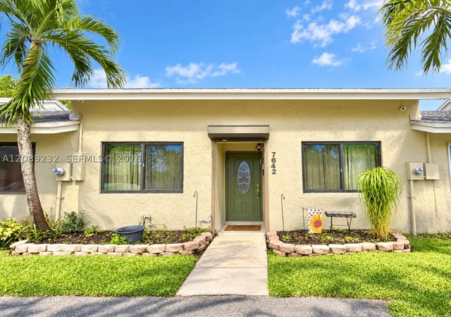 Townhouse for sale at 7642 NW 38th Court, Sunrise, FL 33351 | MLS# A12089232
