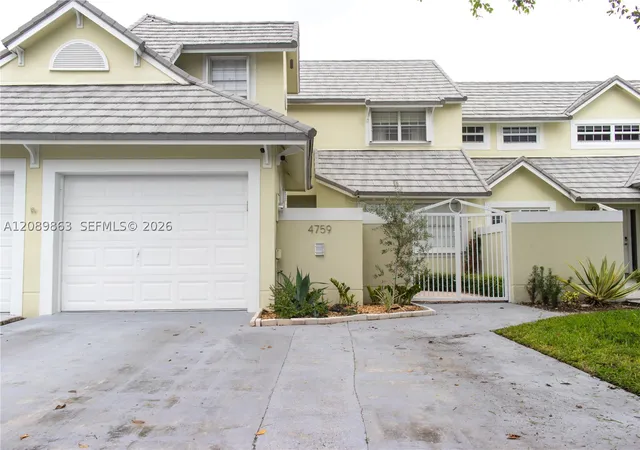 Photo 1 of Townhouse for sale at 4759 Nw 98th Place, Doral, FL 33178 | MLS# A12089863 | Listing updated on 2026-09-17