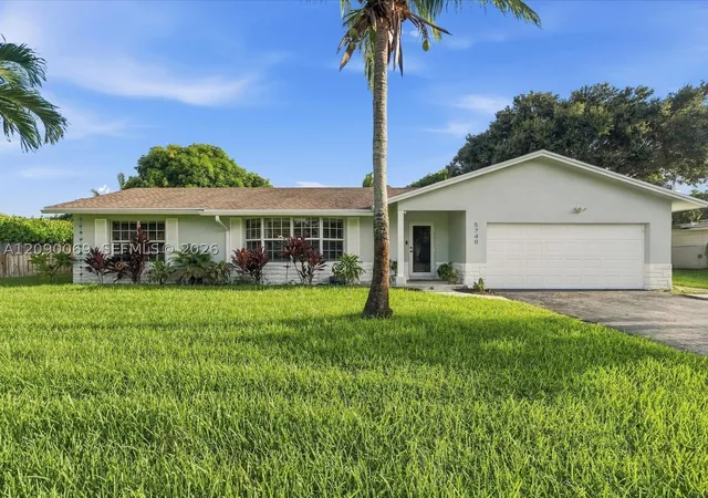 Single family home for sale at 5740 SW 8th Street, Plantation, FL 33317 | MLS# A12090069