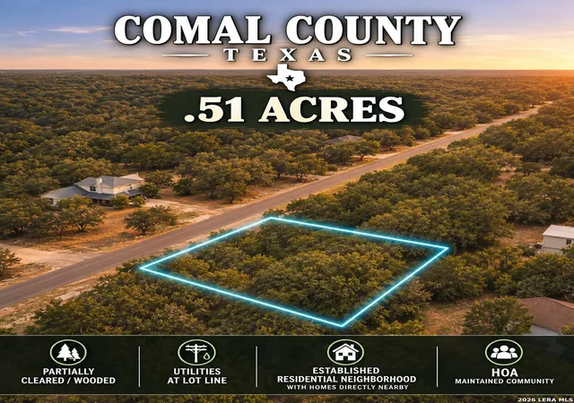 Photo 1 of Land for sale at 1490 Desiree St, Canyon Lake, TX 78133 | MLS# 2014510 | Listing updated on 2026-09-09