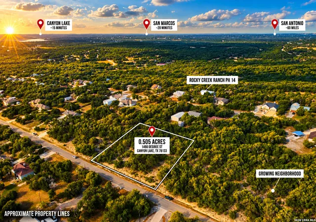 Photo 2 of Land for sale at 1490 Desiree St, Canyon Lake, TX 78133 | MLS# 2014510 | Listing updated on 2026-10-26