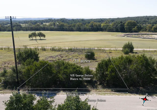 Land for sale at 418 George Dolson, Blanco, TX 78606 | MLS# 2025847