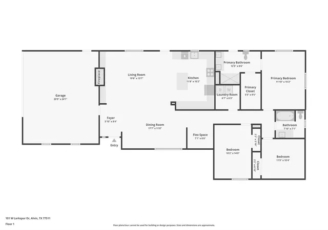 Photo 34 of Single family home for sale at 101 W Larkspur Dr, Alvin, TX 77511 | MLS# 97883995 | Listing updated on 2026-10-10