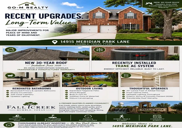 Photo 2 of Single family home for sale at 14915 Meridian Park Ln, Humble, TX 77396 | MLS# 76209606 | Listing updated on 2026-10-08