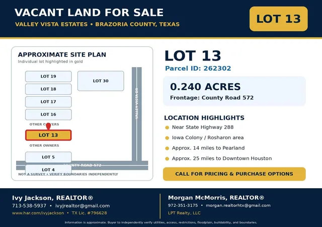 Photo 1 of Land for sale at 262302 County Rd 572, Rosharon, TX 77583 | MLS# 73883829 | Listing updated on 2026-09-08