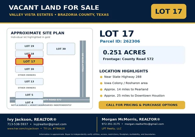 Photo 1 of Land for sale at 262306 County Rd 572, Rosharon, TX 77583 | MLS# 23307587 | Listing updated on 2026-09-08