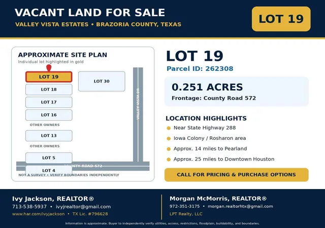 Photo 1 of Land for sale at 262308 County Rd 572, Rosharon, TX 77583 | MLS# 93061788 | Listing updated on 2026-09-08
