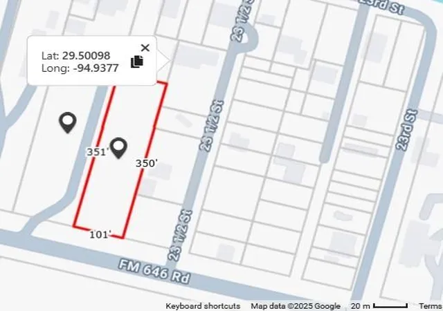 Photo 2 of Land for sale at 2336 E Bayshore Dr, Dickinson, TX 77539 | MLS# 68108561 | Listing updated on 2026-09-08
