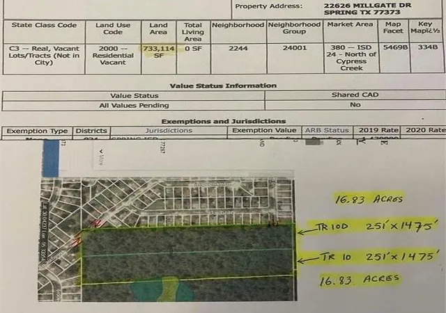 Land for sale at 22626 Millgate Dr, Spring, TX 77373 | MLS# 76874823