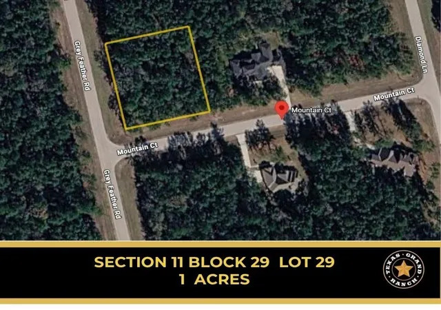 Photo 1 of Land for sale at 11 29 29 Mountain Ct, Huntsville, TX 77340 | MLS# 16226941 | Listing updated on 2026-09-17