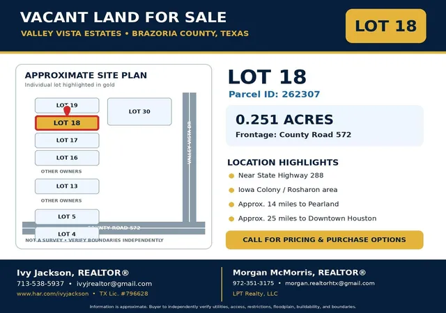 Photo 1 of Land for sale at 262307 County Rd 572, Rosharon, TX 77583 | MLS# 61705665 | Listing updated on 2026-09-08