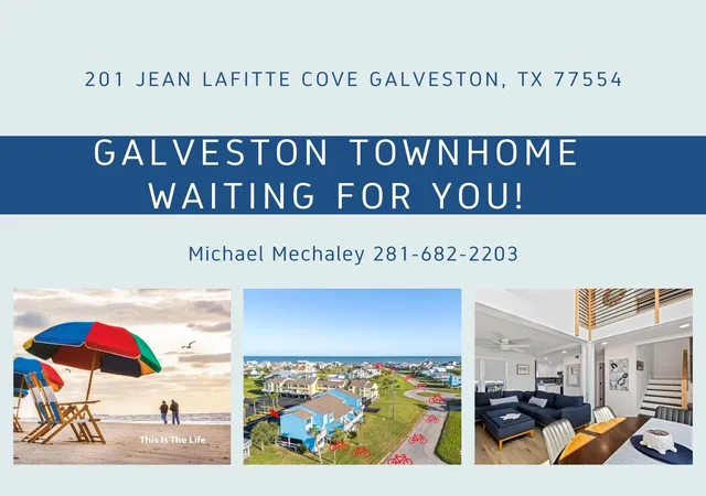 Townhouse for sale at 201 Jean Lafitte Cvs, Galveston, TX 77554 | MLS# 53028444