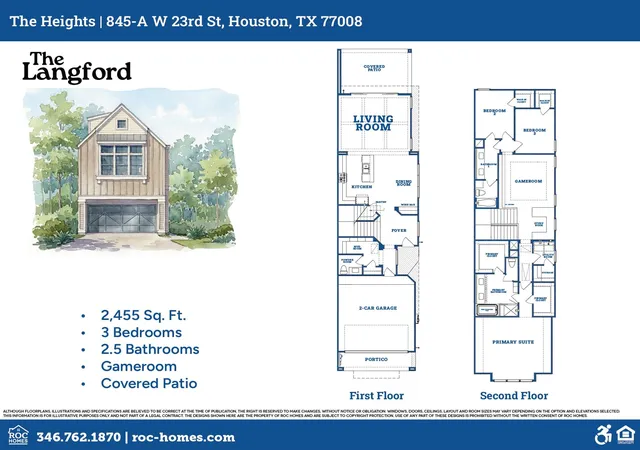 Photo 3 of Single family home for sale at 845 A West 23rd St, Houston, TX 77008 | MLS# 80344814 | Listing updated on 2026-10-07