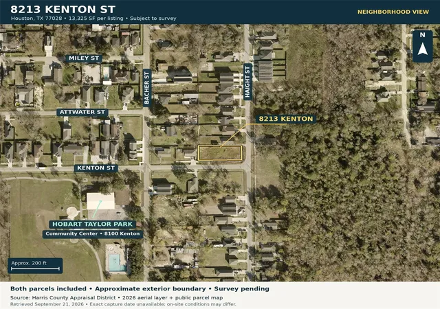 Photo 1 of Land for sale at 8213 Kenton St, Houston, TX 77028 | MLS# 33515571 | Listing updated on 2026-10-04