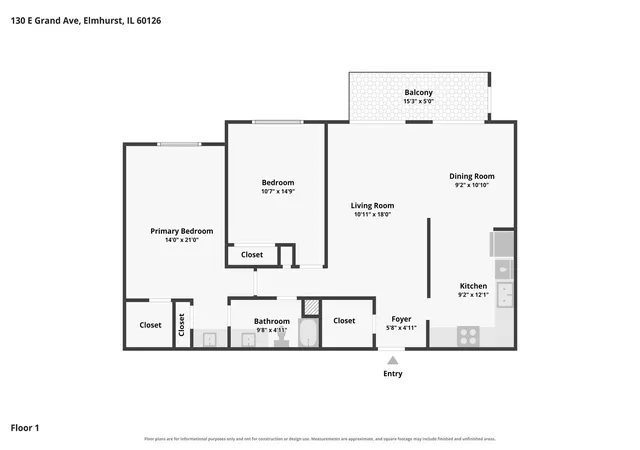 Photo 20 of Condo for sale at 130 E Grand Ave #108, Elmhurst, IL 60126 | MLS# 12746580 | Listing updated on 2026-09-05