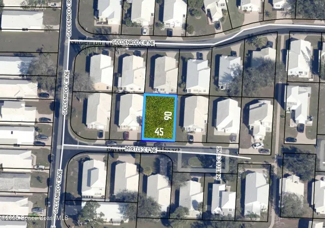 Photo 4 of Land for sale at 1941 Myrtle Ct NE, Palm Bay, FL 32905 | MLS# 1086463 | Listing updated on 2026-09-01