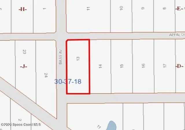Photo 1 of Land for sale at Tbd Appaloosa St & Bass Ave, Palm Bay, FL 32909 | MLS# 1086521 | Listing updated on 2026-09-02