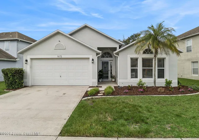 Photo 1 of Single family home for sale at 1672 Sawgrass Dr Sw, Palm Bay, FL 32908 | MLS# 1086716 | Listing updated on 2026-09-13