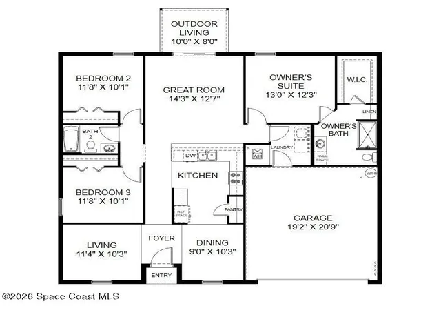 Photo 2 of Single family home for sale at 950 Lava St Se, Palm Bay, FL 32909 | MLS# 1086982 | Listing updated on 2026-09-08