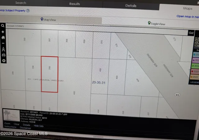 Photo 1 of Land for sale at 0 No Name, Cocoa, FL 32926 | MLS# 1087647 | Listing updated on 2026-09-17