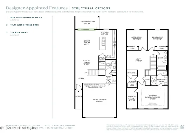 Photo 3 of Townhouse for sale at 174 Delwood Way, Saint Augustine, FL 32092 | MLS# 2169589 | Listing updated on 2026-10-26