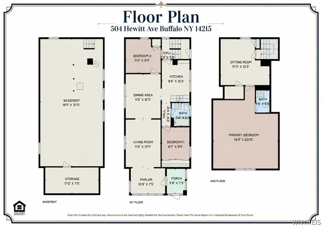 Photo 1 of Single family home for sale at 504 Hewitt Ave, Buffalo, NY 14215 | MLS# B1699083 | Listing updated on 2026-09-15