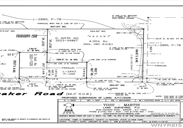 Photo 4 of Land for sale at 1186 Quaker Rd, Barker, NY 14012 | MLS# B1714288 | Listing updated on 2026-09-14