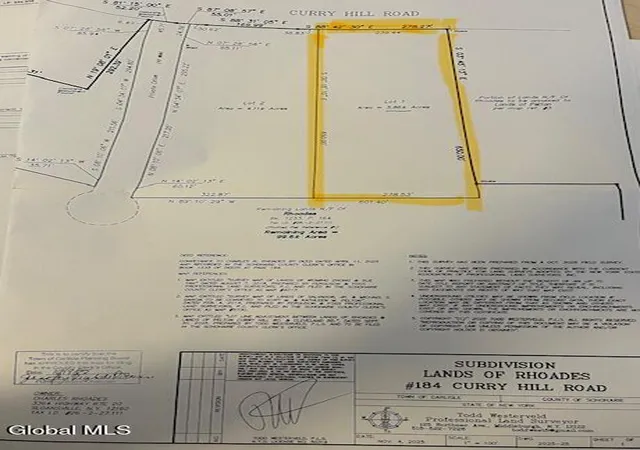Photo 3 of Land for sale at 190 Curry Hill Rd, Carlisle, NY 12160 | MLS# 202624635 | Listing updated on 2026-09-14
