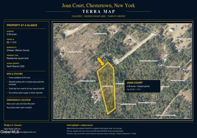 Photo 2 of Land for sale at L135 Joan Ct, Chestertown, NY 12817 | MLS# 202625820 | Listing updated on 2026-09-24