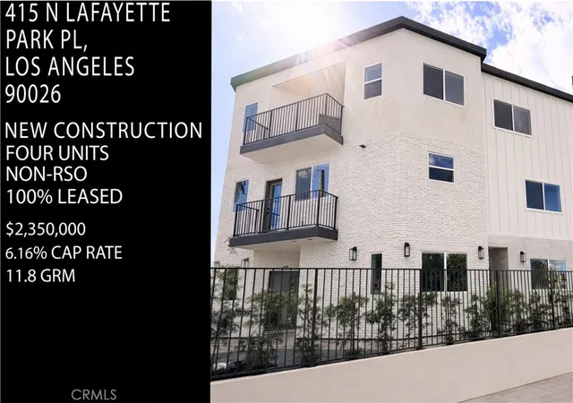 Multi family home for sale at 415 N La Fayette Park, Los Angeles, CA 90026 | MLS# PW26046521