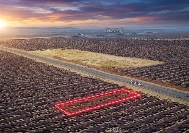 Photo 1 of Land for sale at 0 Quail Ave, Kettleman City, CA 93239 | MLS# SC26133583 | Listing updated on 2026-09-14