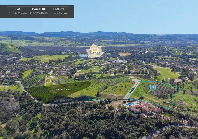 Photo 1 of Land for sale at 0 Via Vonnie 5, Fallbrook, CA 92028 | MLS# 260016314SD | Listing updated on 2026-09-14