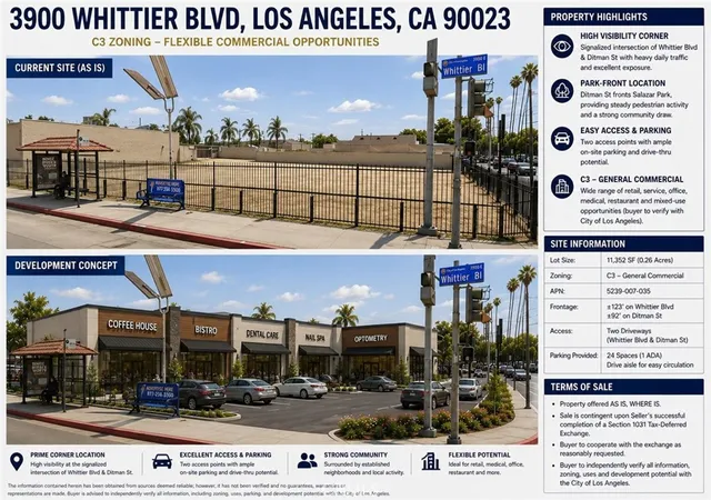 Photo 1 of Land for sale at 3900 Whittier, Los Angeles, CA 90023 | MLS# WS26161443 | Listing updated on 2026-09-15