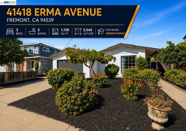 Photo 1 of Sale Pending at 41418 Erma Ave, Fremont, CA 94539 | MLS# 41144687 | Listing updated on 2026-09-29
