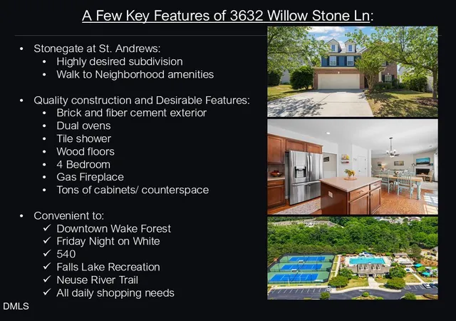 Photo 3 of Single family home for sale at 3632 Willow Stone Ln, Wake Forest, NC 27587 | MLS# 10169999 | Listing updated on 2026-10-02