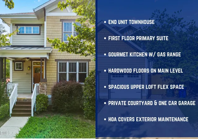 Townhouse for sale at 3817 SW Durham Dr, Durham, NC 27707 | MLS# 10186270